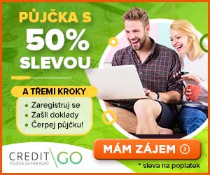 CreditGo půjčka se slevou 50%